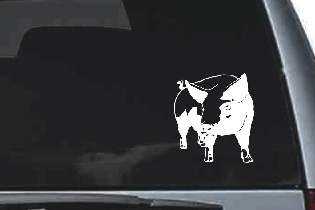 Picniva Pig Sty7 Vinyl Car Window Decal, Approx 5 in