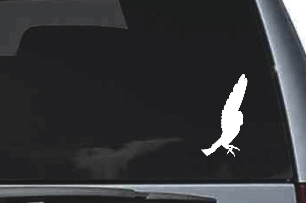 Picniva Screech Owl Sty3 Vinyl Car Window Decal, Approx 5 in