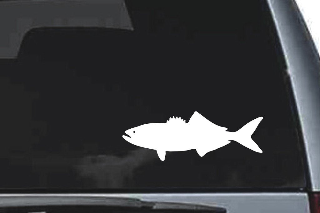 Picniva Fish Sty69 Vinyl Car Window Decal, Approx 5 in