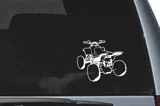 Picniva ATV Quad Sty5 Vinyl Car Window Decal, Approx 5 in