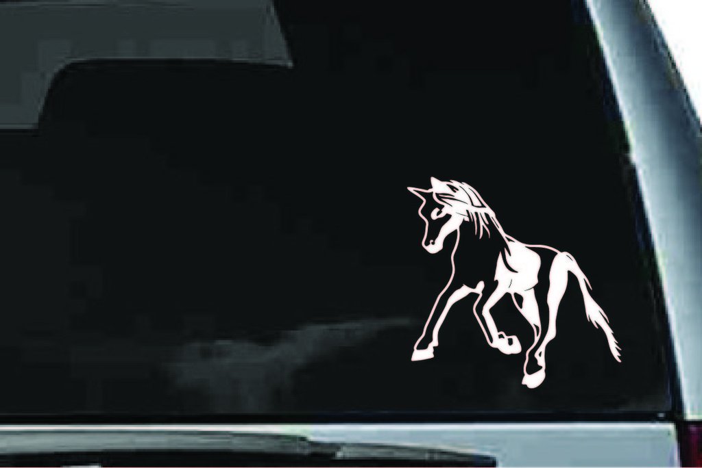 Picniva Pony Sty3 Vinyl Car Window Decal, Approx 5 in