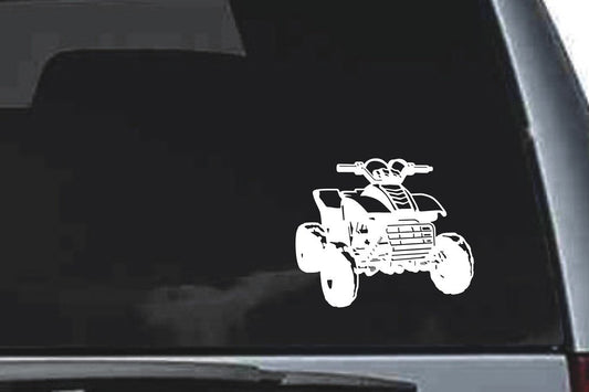 Picniva ATV Quad Sty3 Vinyl Car Window Decal, Approx 5 in