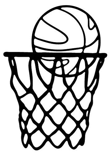 Picniva Basketball Type 05 Removable Vinyl Wall Decal