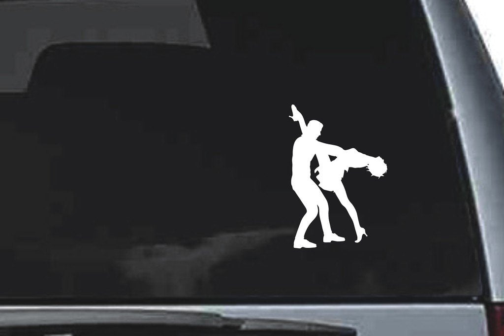 Picniva Dancing Sty2 Vinyl Car Window Decal, Approx 5 in