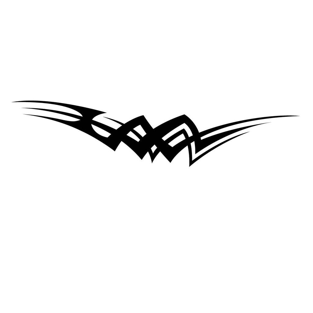 Picniva sty311 Racing Car Body Side Stripes Sticker Decal 2 Pcs