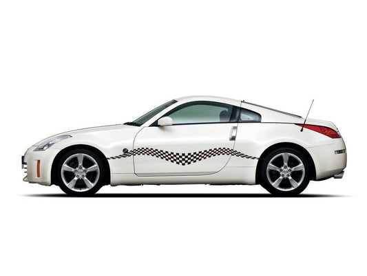 Picniva sty518Car Body Side Stripes Vinyl Graphics Sticker Decals 2 Pcs