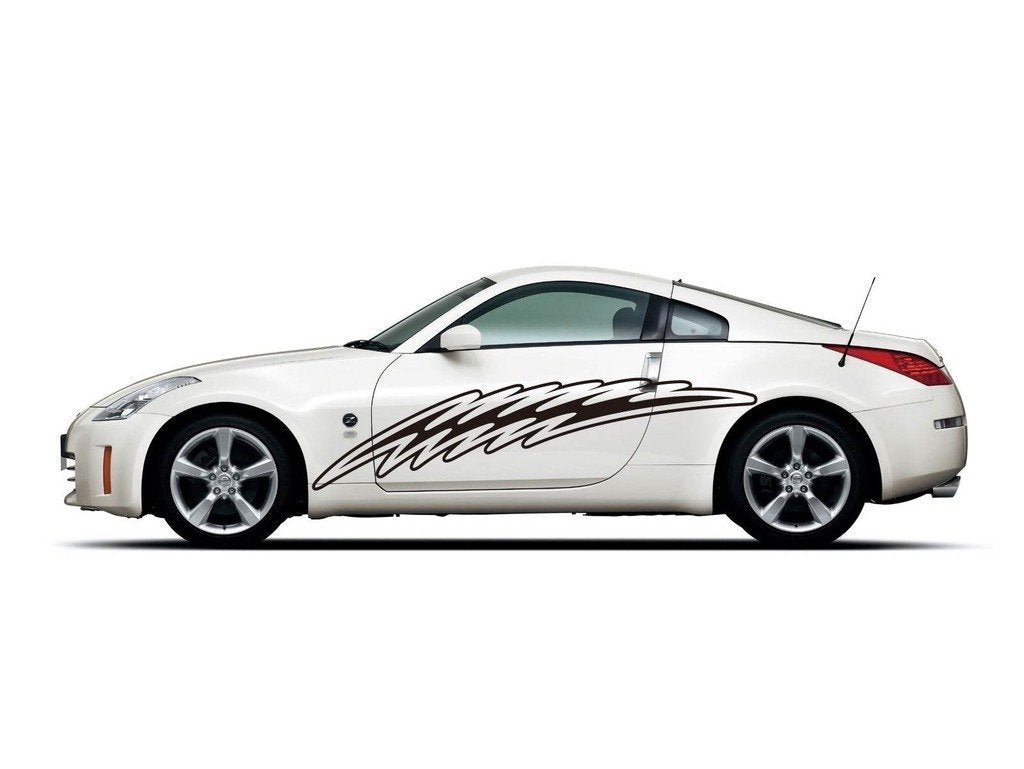 Picniva Style 92 Racing Side Stripe Vinyl Decals, 22 x 80 in, 2 Pc