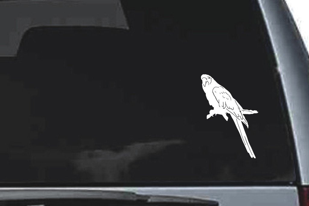Picniva Parrot Sty1 Vinyl Car Window Decal, Approx 5 in