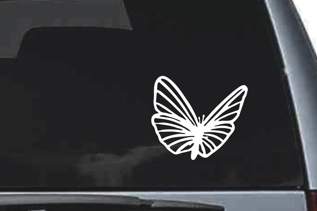 Picniva Butterfly Sty9 Vinyl Car Window Decal, Approx 5 in