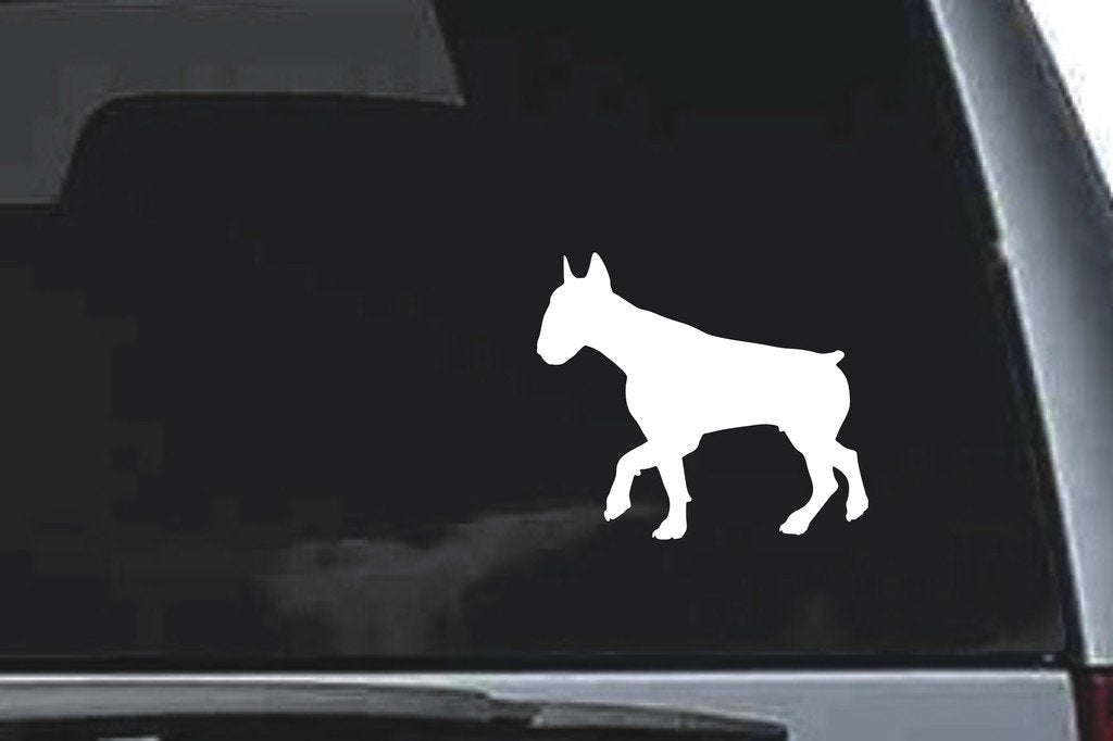 Picniva Bull Terrier Dog Sty10 Vinyl Car Window Decal, Approx 5 in