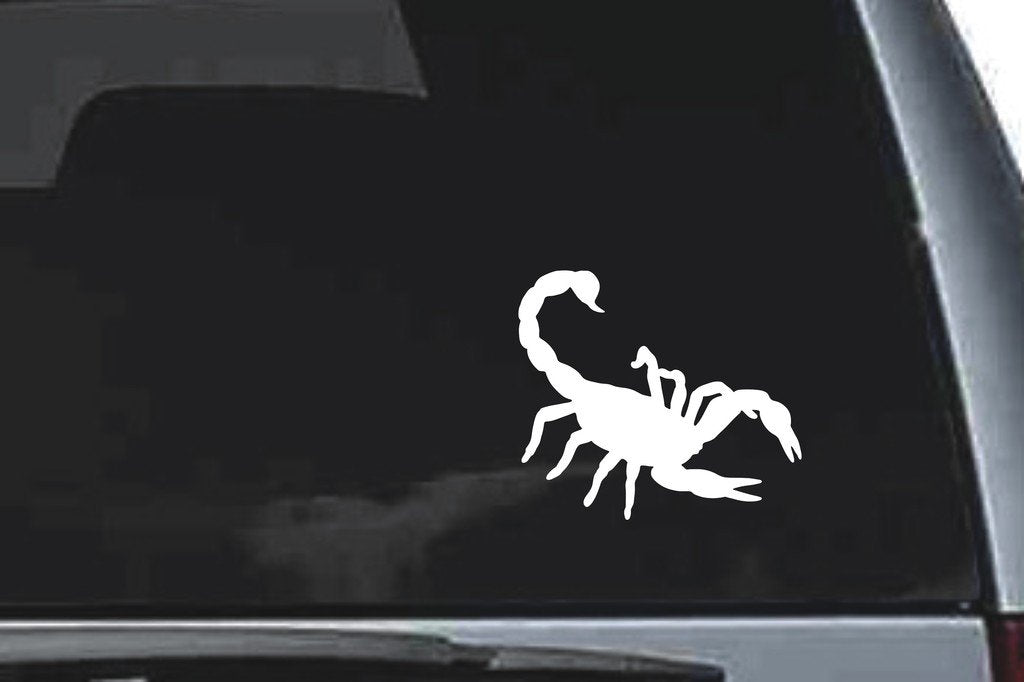 Picniva Scorpio Sty1 Vinyl Car Window Decal, Approx 5 in