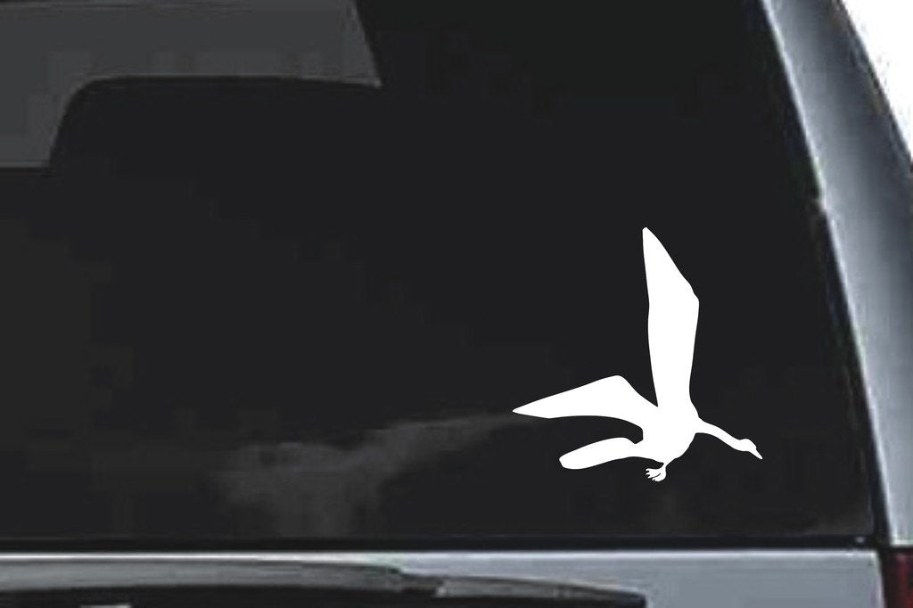 Picniva Swan Sty9 Vinyl Car Window Decal, Approx 5 in