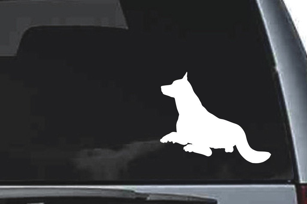 Picniva Wolf Sty11 Vinyl Car Window Decal, Approx 5 in