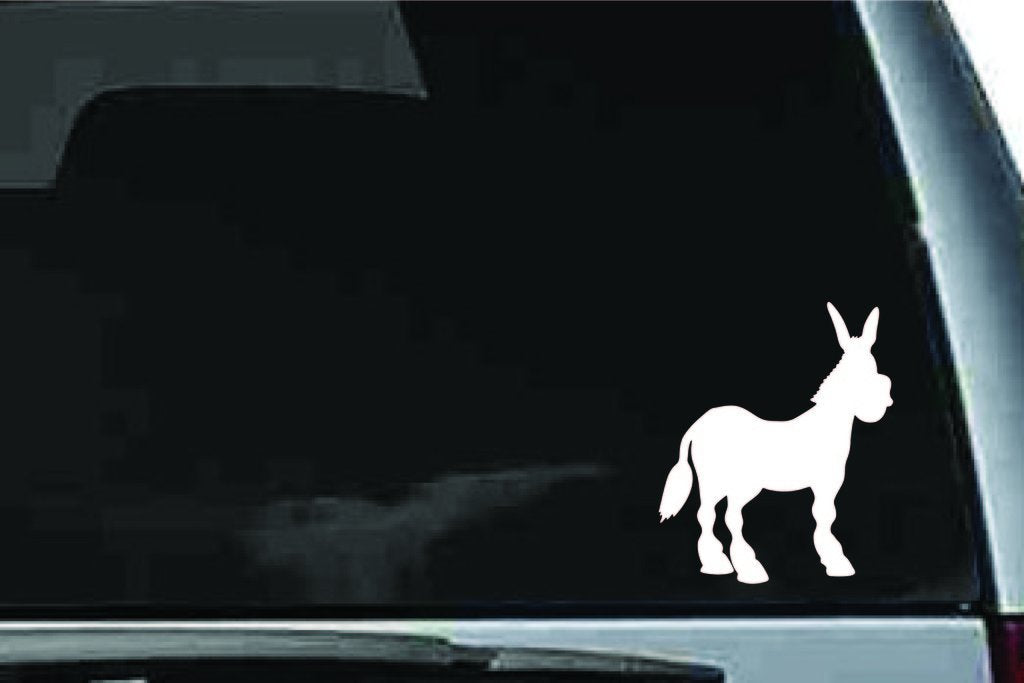 Picniva Donkey Sty5a Vinyl Car Window Decal, Approx 5 in