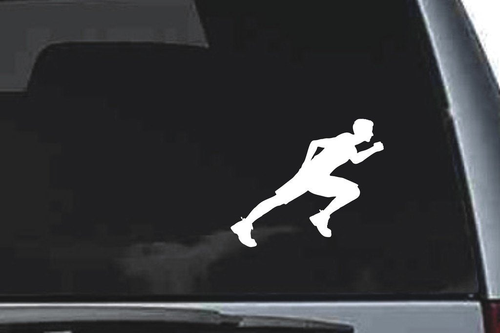 Picniva Running Sty2 Vinyl Car Window Decal, Approx 5 in