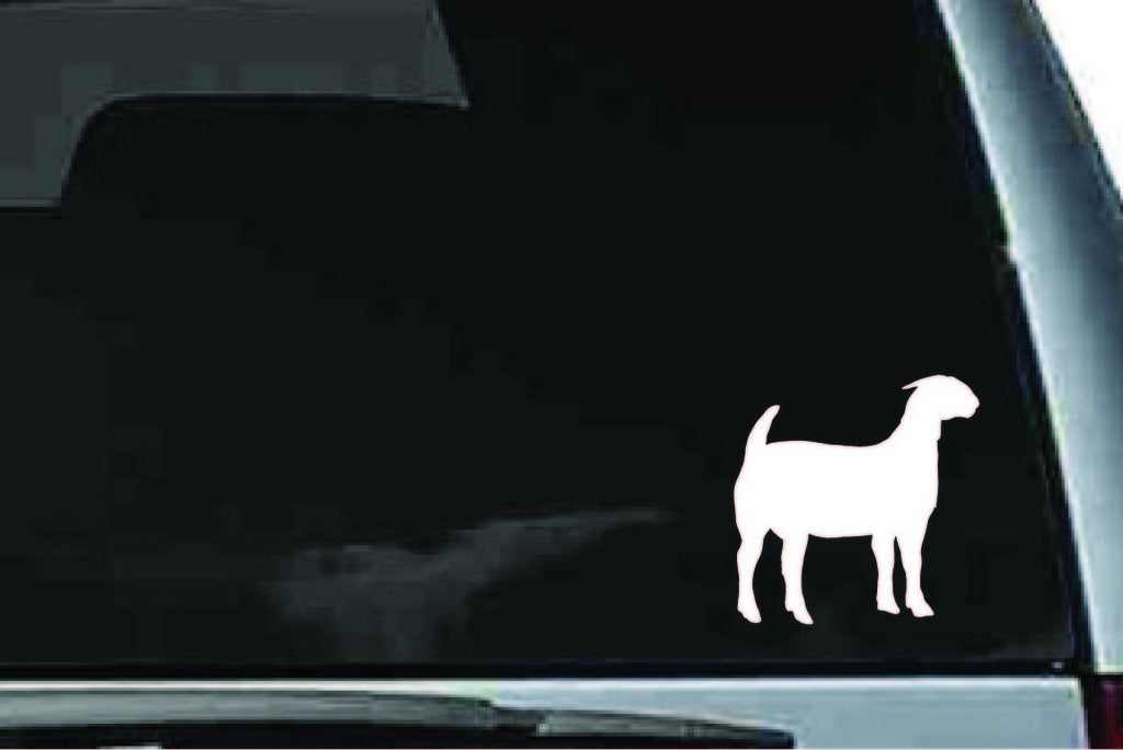 Picniva Boer Goat Sty7a Vinyl Car Window Decal, Approx 5 in