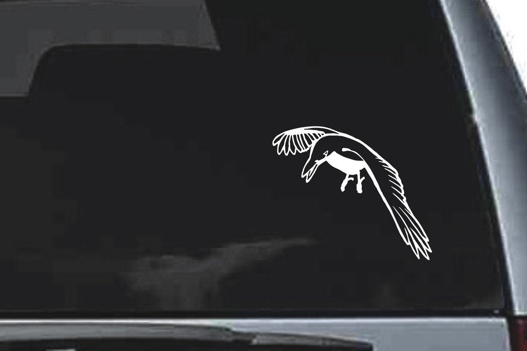 Picniva Crow Sty13 Vinyl Car Window Decal, Approx 5 in