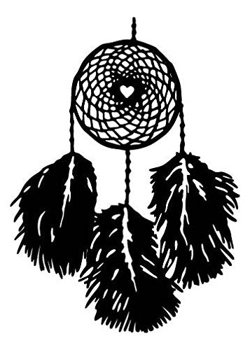 Picniva Dreamcatcher Heart Center Removable Vinyl Wall Decal