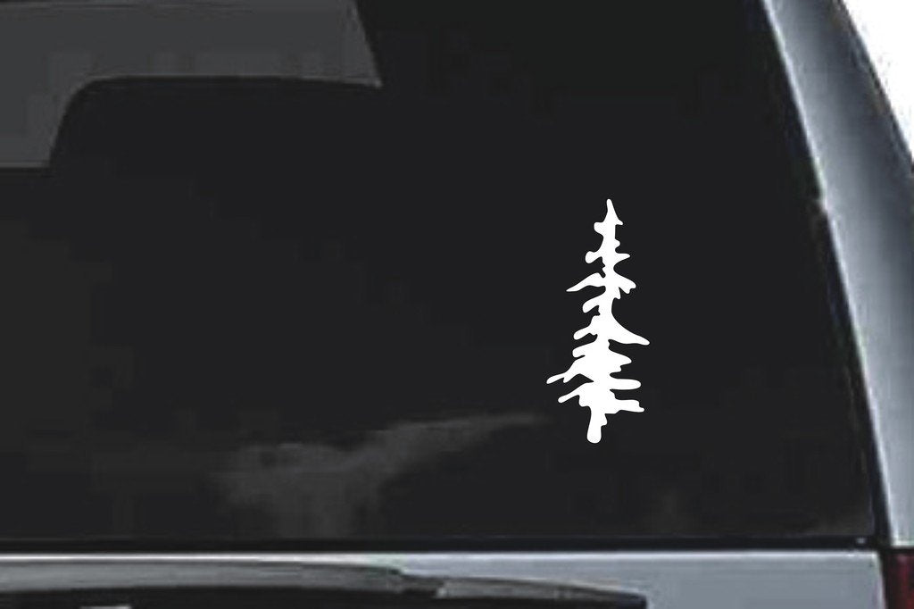 Picniva Tree Sty339 Vinyl Car Window Decal, Approx 5 in