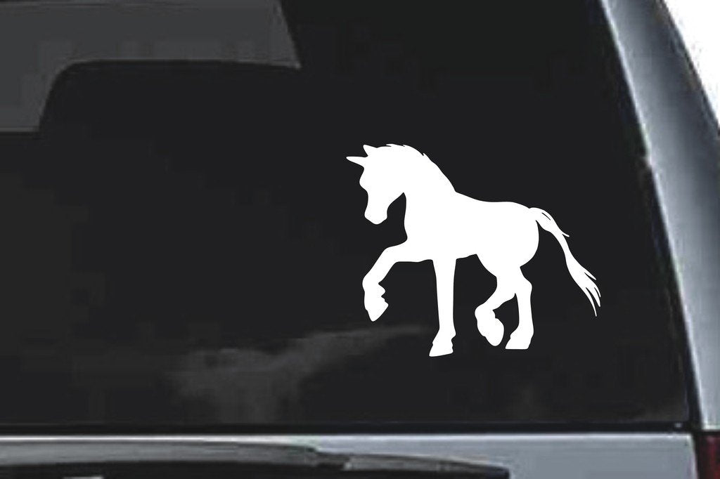 Picniva Pony Sty7a Vinyl Car Window Decal, Approx 5 in