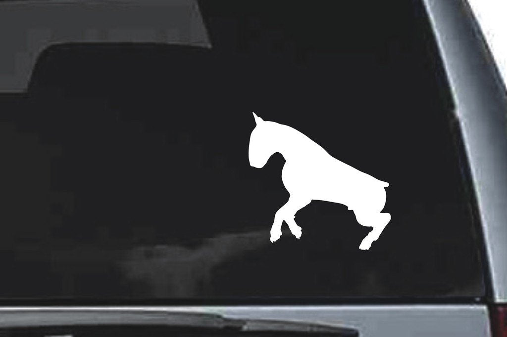 Picniva Bull Terrier Dog Sty4 Vinyl Car Window Decal, Approx 5 in