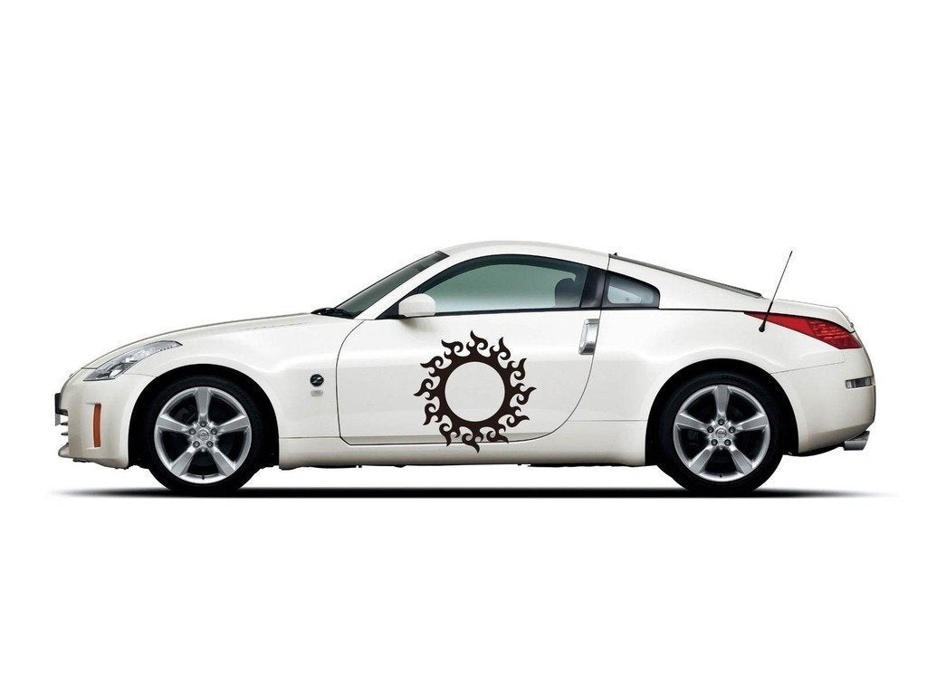 Picniva sty430 Vinyl Racing Stripes Car Body Side Decals, 2-Piece Set - Size: 20 x 20 inches