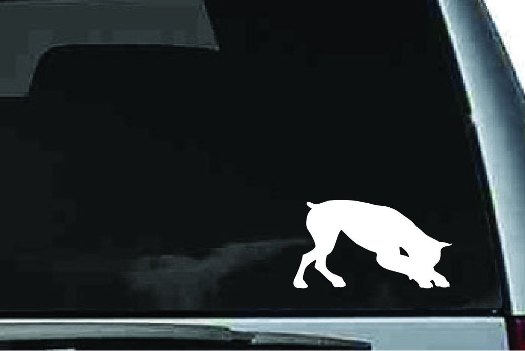 Picniva Boxer Dog Sty42 Vinyl Car Window Decal, Approx 5 in
