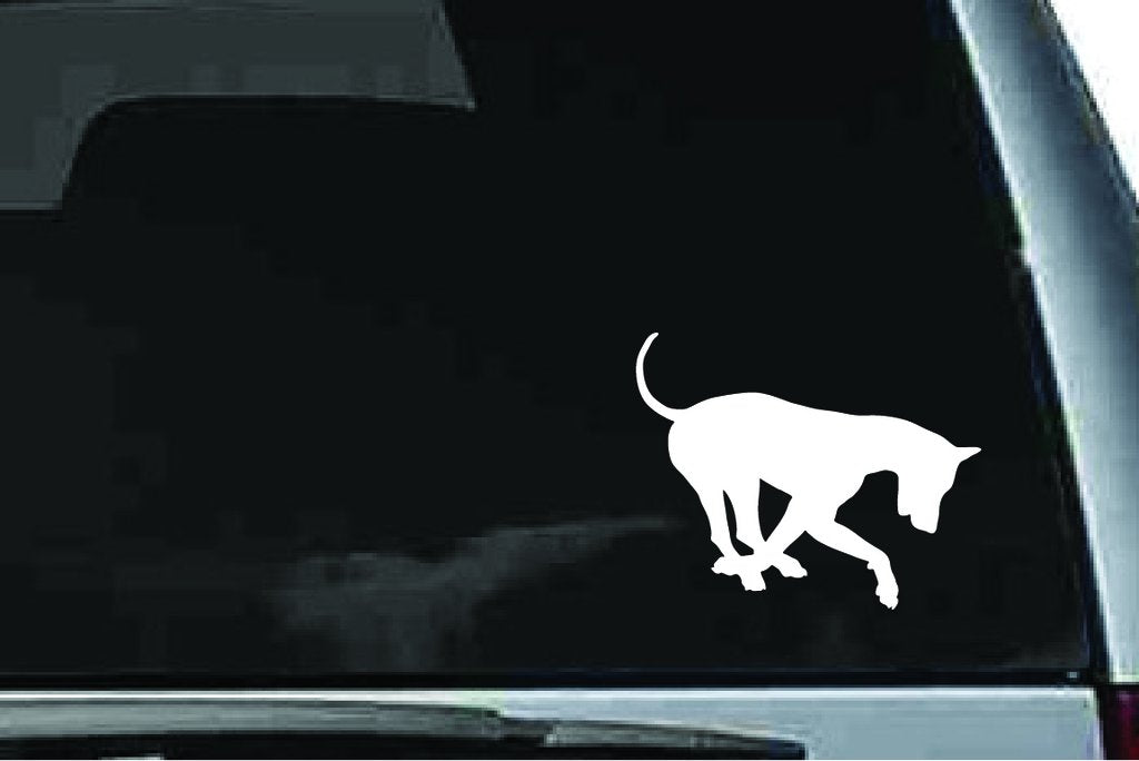 Picniva Doberman Dog Sty23a Vinyl Car Window Decal, Approx 5 in