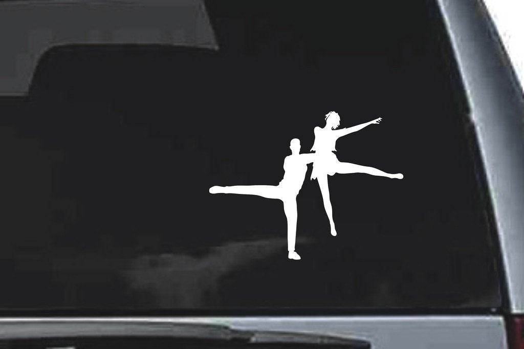 Picniva Dancing Sty1 Vinyl Car Window Decal, Approx 5 in