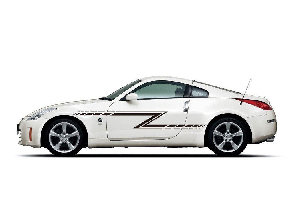 Picniva sty143 Racing Car Body Side Stripes Sticker Decal 2 Pcs