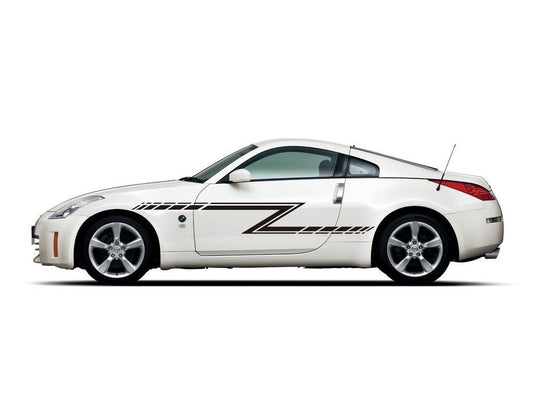 Picniva sty143 Racing Car Body Side Stripes Sticker Decal 2 Pcs