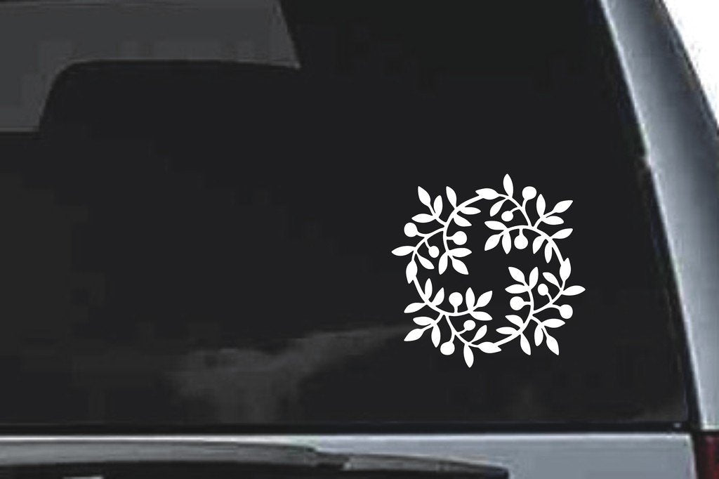 Picniva Scroll Sty83 Vinyl Car Window Decal, Approx 5 in