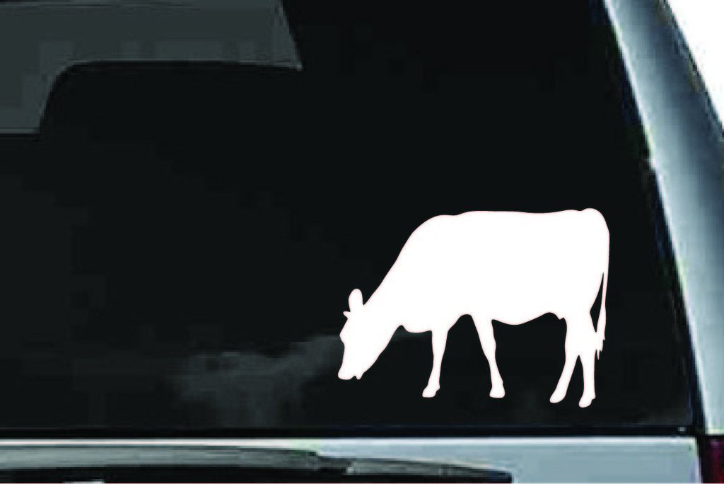 Picniva Cow Sty1 Vinyl Car Window Decal, Approx 5 in