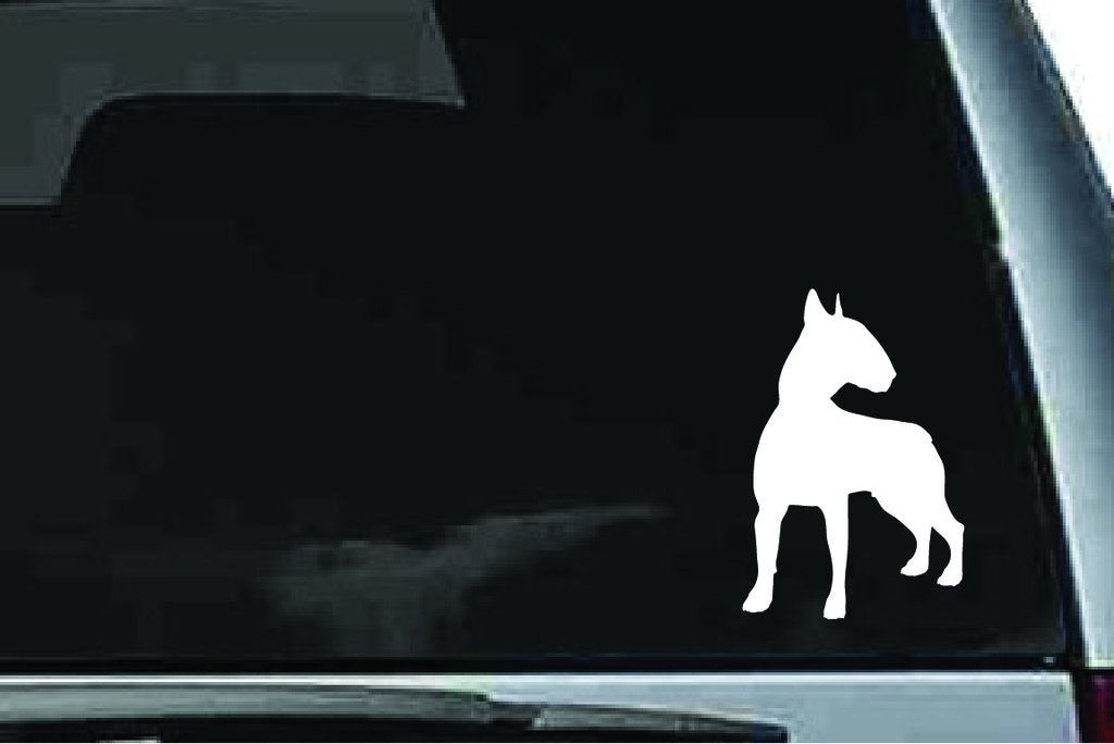 Picniva Bull Terrier Dog Sty22 Vinyl Car Window Decal, Approx 5 in