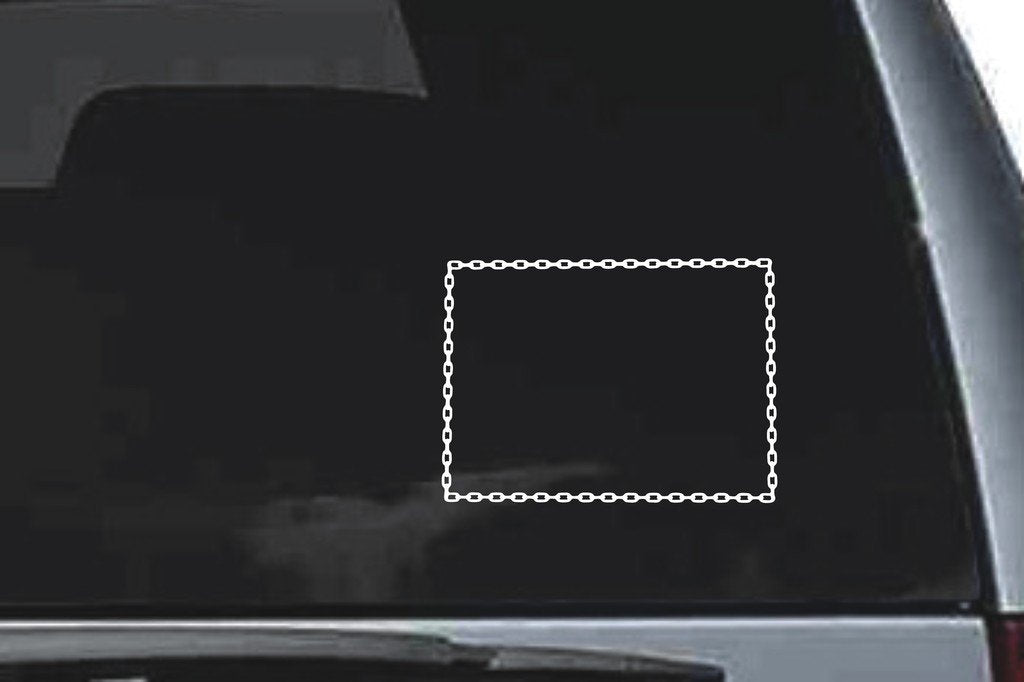 Picniva Chain Sty3a Vinyl Car Window Decal, Approx 5 in