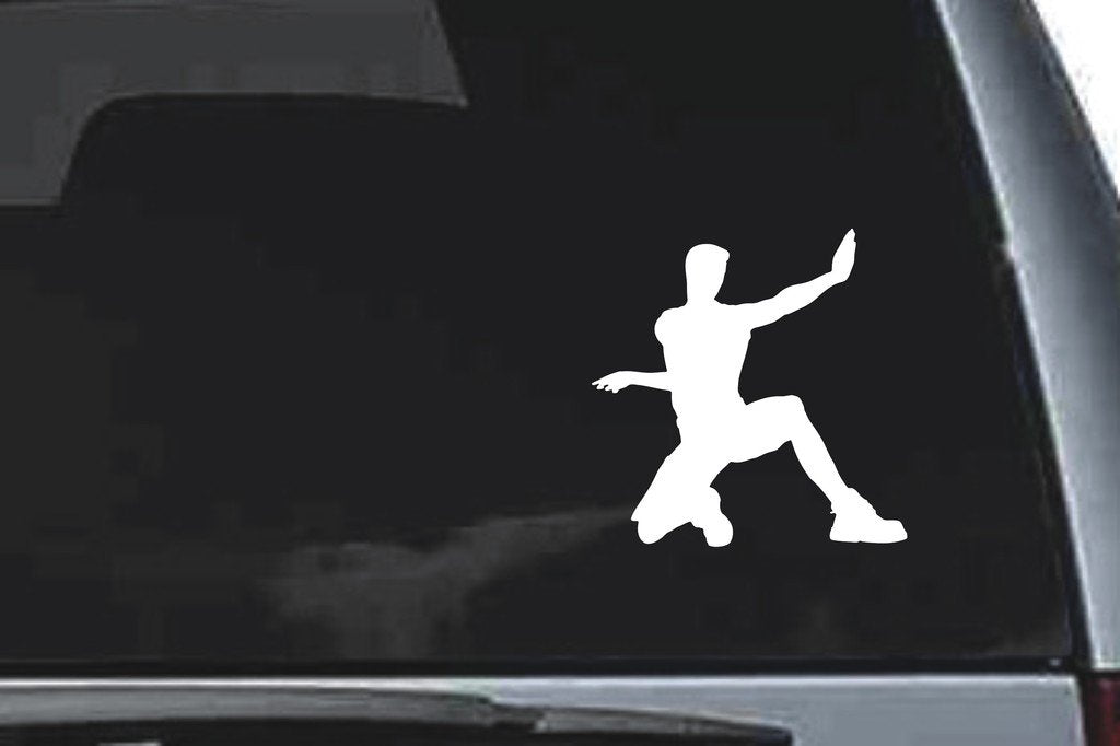 Picniva Martial Arts Fighter Sty6 Vinyl Car Window Decal, Approx 5 in