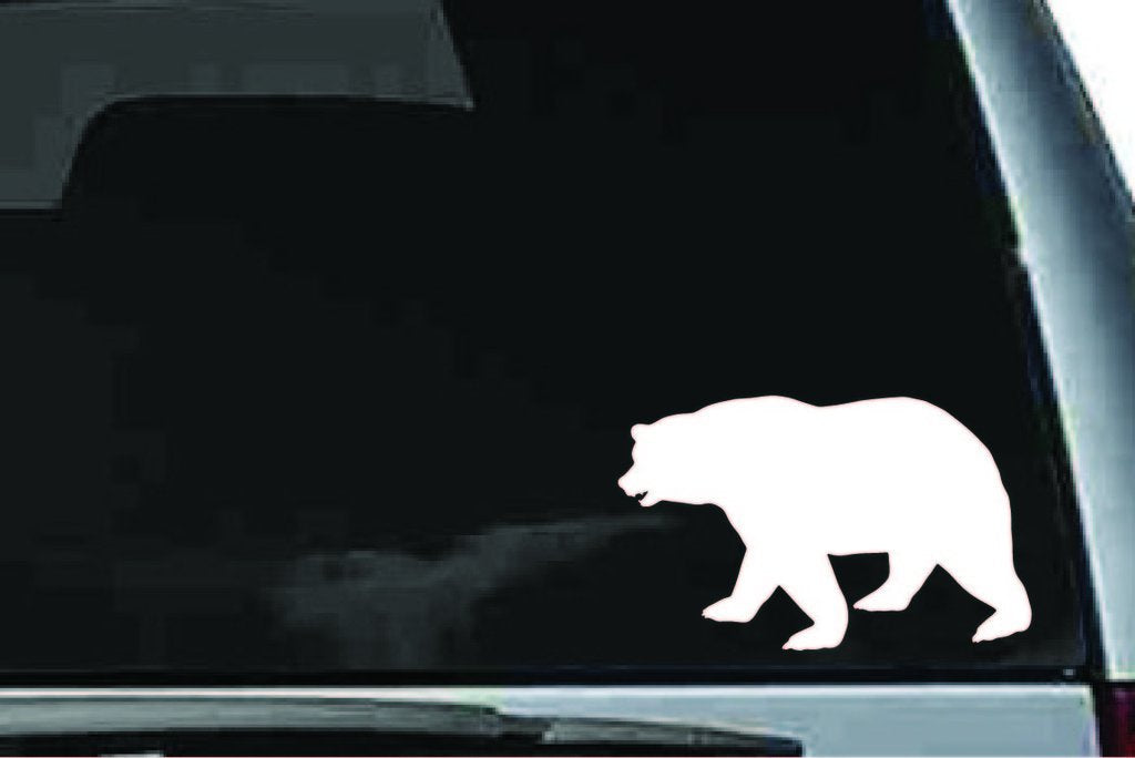 Picniva Bear Sty21 Vinyl Car Window Decal, Approx 5 in