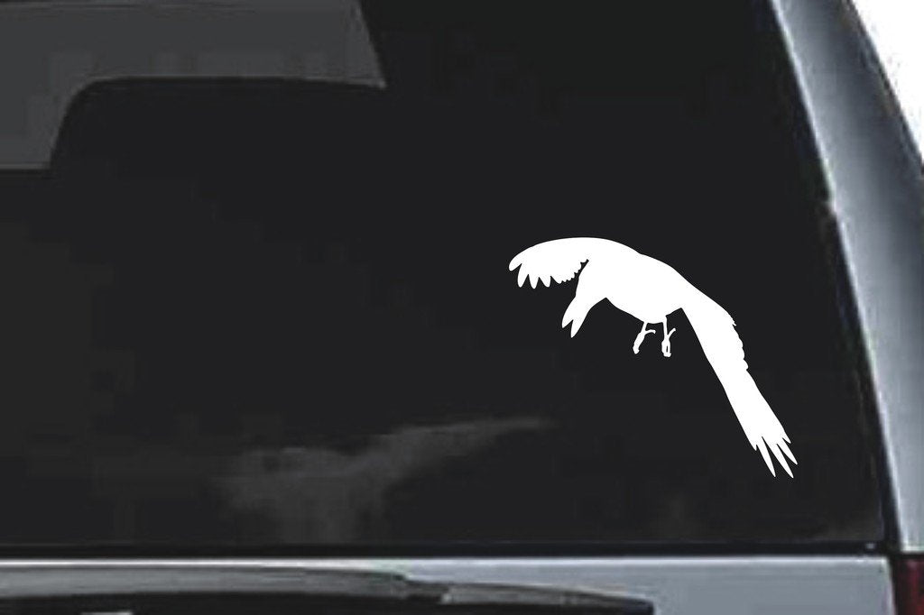 Picniva Crow Sty13a Vinyl Car Window Decal, Approx 5 in
