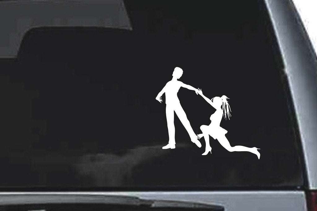 Picniva Dancing Sty37 Vinyl Car Window Decal, Approx 5 in