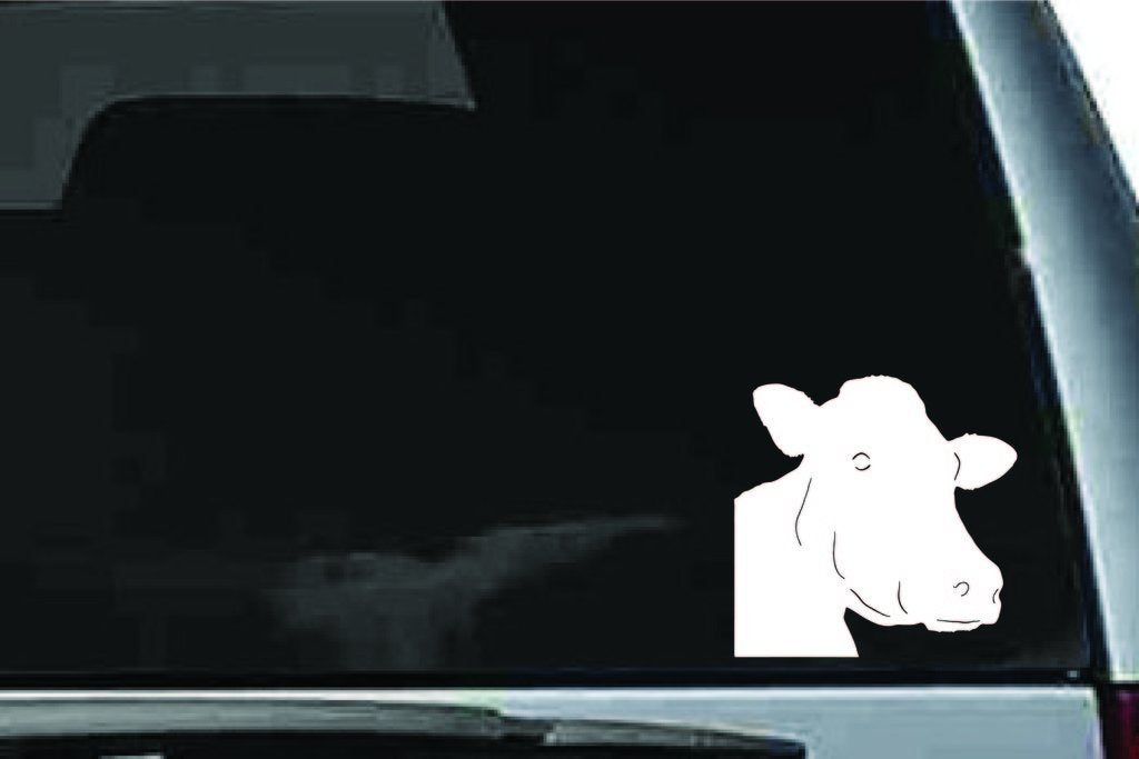 Picniva Cow Sty22 Vinyl Car Window Decal, Approx 5 in