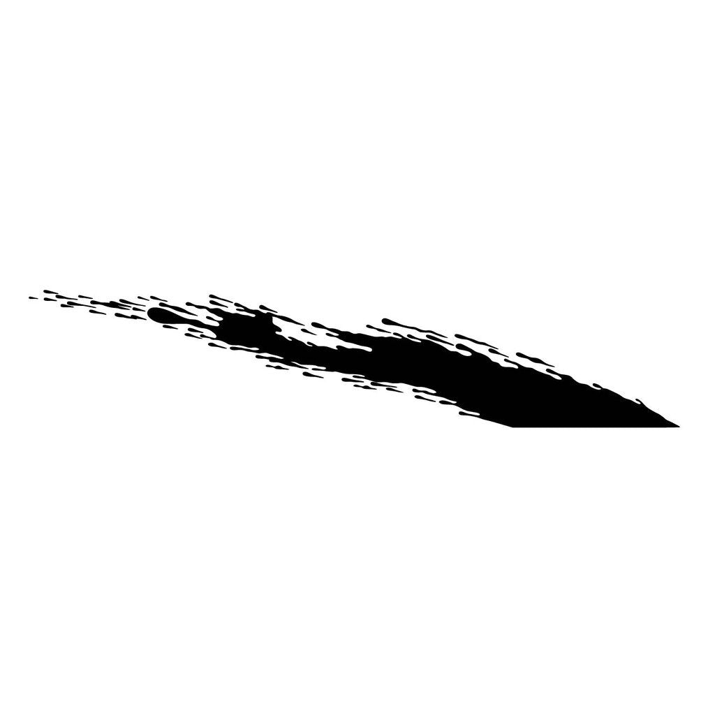 Picniva sty268 Racing Car Body Side Stripes Sticker Decal 2 Pcs