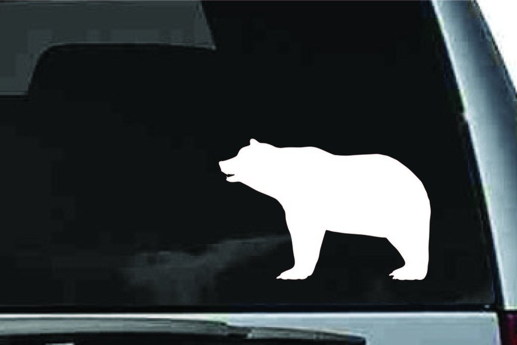 Picniva Bear Sty11 Vinyl Car Window Decal, Approx 5 in