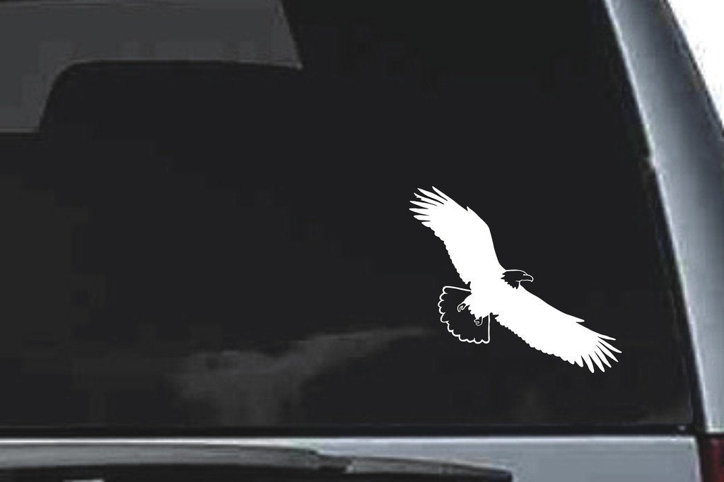 Picniva Eagle Sty27 Vinyl Car Window Decal, Approx 5 in
