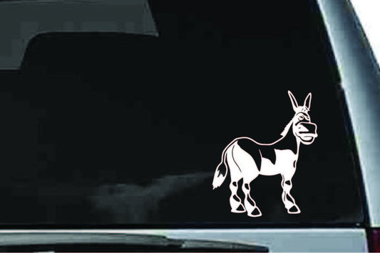 Picniva Donkey Sty5 Vinyl Car Window Decal, Approx 5 in