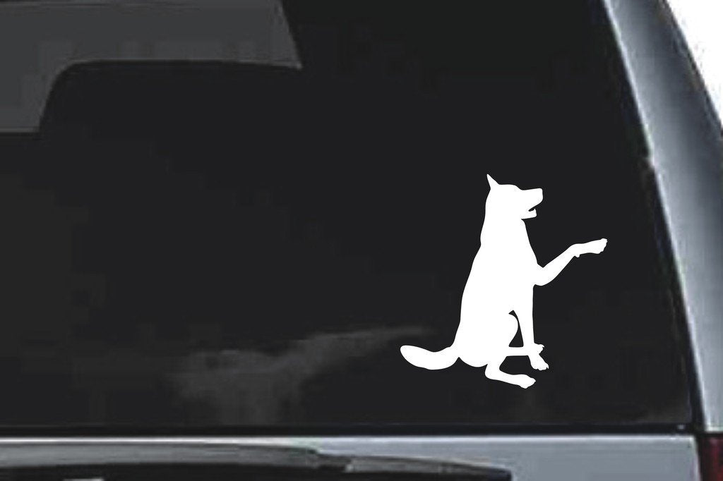 Picniva Wolf Sty47 Vinyl Car Window Decal, Approx 5 in