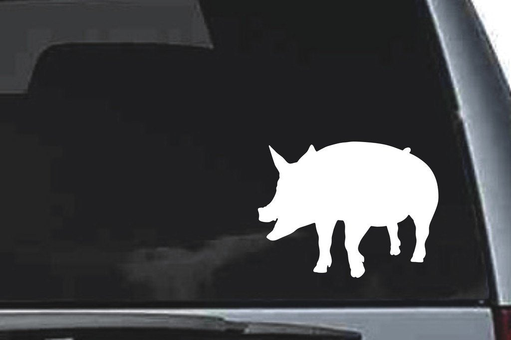 Picniva Pig Sty9a Vinyl Car Window Decal, Approx 5 in
