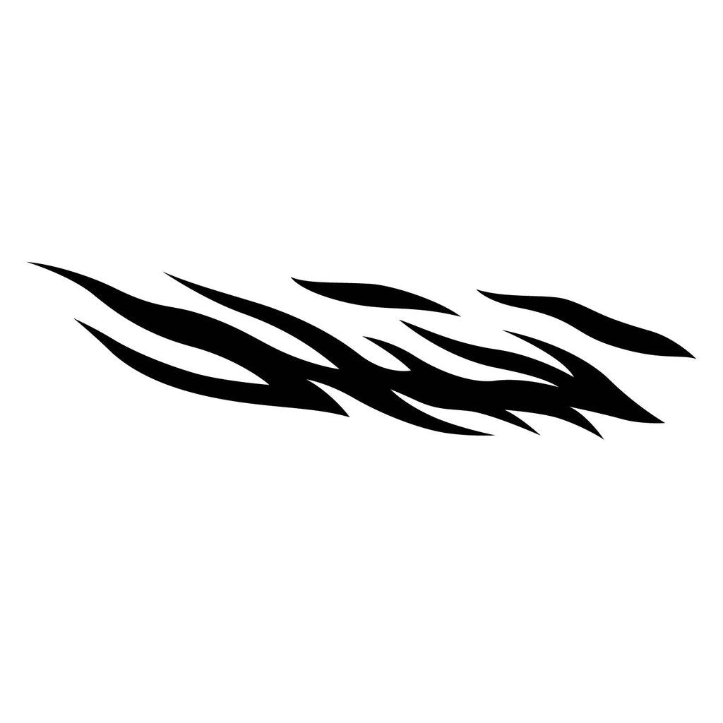Picniva sty309 Racing Car Body Side Stripes Sticker Decal 2 Pcs
