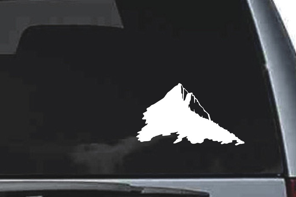 Picniva Mountain Sty6 Vinyl Car Window Decal, Approx 5 in