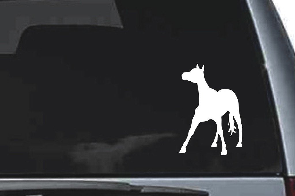 Picniva Horse Sty83 Vinyl Car Window Decal, Approx 5 in