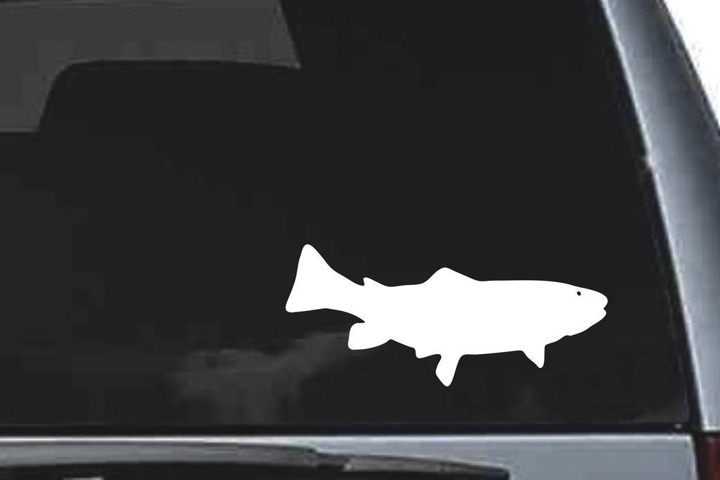 Picniva Brown Trout Vinyl Car Window Decal, Approx 5 in